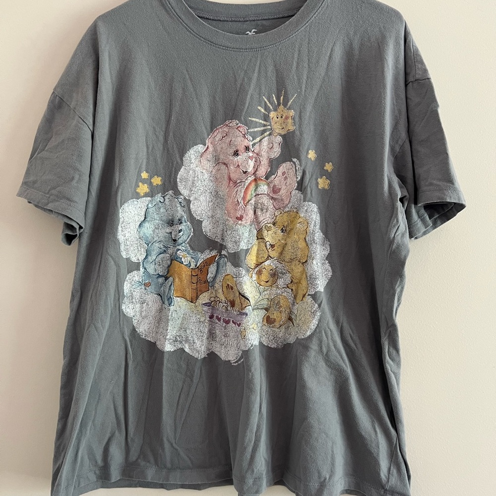 Gray Women’s Shirt Carebears Graphic